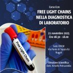 “Free light chains nella diagnostica di laboratorio” – Evento Ecm dell’OBCM il 21 novembre