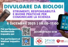 “Divulgare da Biologi: strumenti, responsabilità e buone pratiche per comunicare la scienza”: corso dell’Ordine dei Biologi di Piemonte, Liguria e Valle D’Aosta