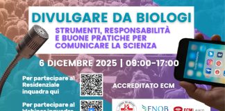 “Divulgare da Biologi: strumenti, responsabilità e buone pratiche per comunicare la scienza”: corso dell’Ordine dei Biologi di Piemonte, Liguria e Valle D’Aosta