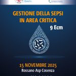 “Gestione delle sepsi in area critica”: corso gratuito ECM ASP Rossano il 15 novembre 2025