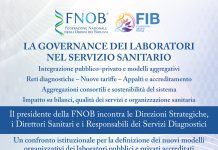 “La governance dei laboratori nel servizio sanitario”: evento FNOB e FIB il 12 maggio a Palermo