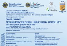Il Lions Club Castellammare di Stabia Terme organizza il convegno “Cura dell’ambiente: tutela dell’acqua “bene prezioso”