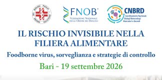 “Il rischio invisibile nella filiera alimentare. Foodborne virus, sorveglianza e strategie di controllo”: evento a Bari il 19 settembre 2026
