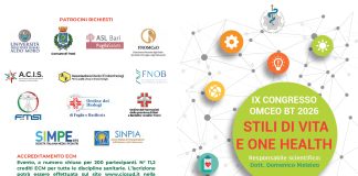 IX congresso Omceo BT dal titolo “Stili di vita e One health” a Trani