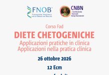 “Diete Chetogeniche: Applicazioni pratiche in clinica/applicazioni nella pratica clinica”: corso Fad il 26 ottobre 2026
