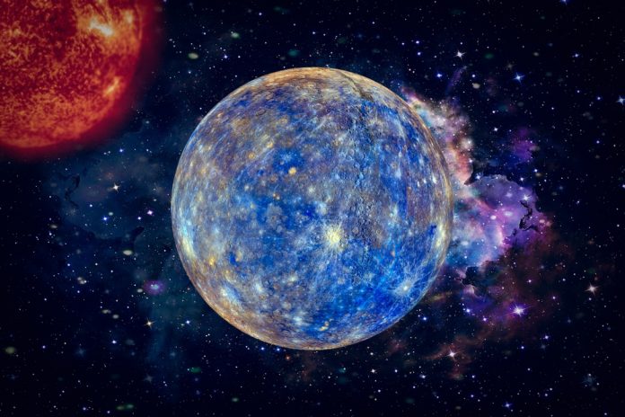 Mercury,In,Color.,The,Elements,Of,This,Image,Furnished,By