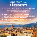 “Aperitivo con il Presidente”: evento il 17 ottobre a Firenze
