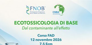 “ECOTOSSICOLOGIA DI BASE. Dal contaminante all’effetto” – Evento Fad il 12 novembre