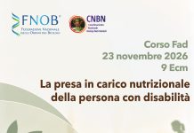 “La presa in carico nutrizionale della persona con disabilità”: corso Fad il 23 novembre 2026