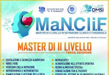 Master di II livello in “Nutrizione Clinica e Funzionale” all’Università degli Studi “Gabriele D’Annunzio” di Chieti-Pescara